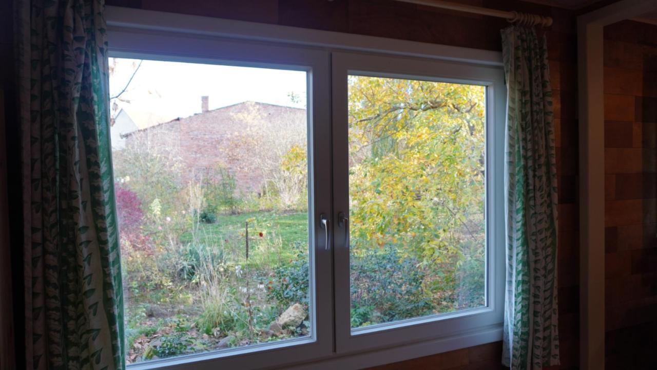 Ferienwohnung Hütte mit Herz im Harz Meisdorf Exterior foto